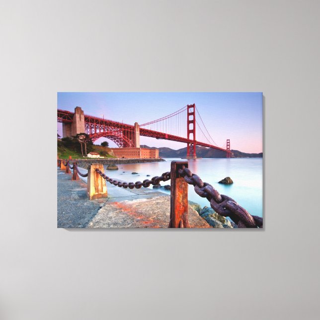 Sunrise At Fort Point Canvas Print (Front)