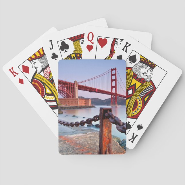 Sunrise At Fort Point Playing Cards (Back)