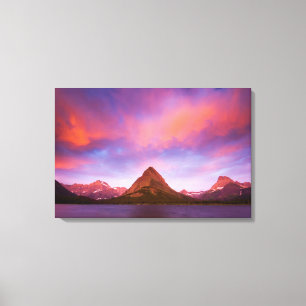 Sunrise at Glacier Canvas Print