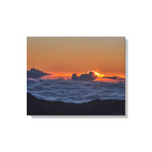 Sunrise at Haleakala photograph on wrapped canvas