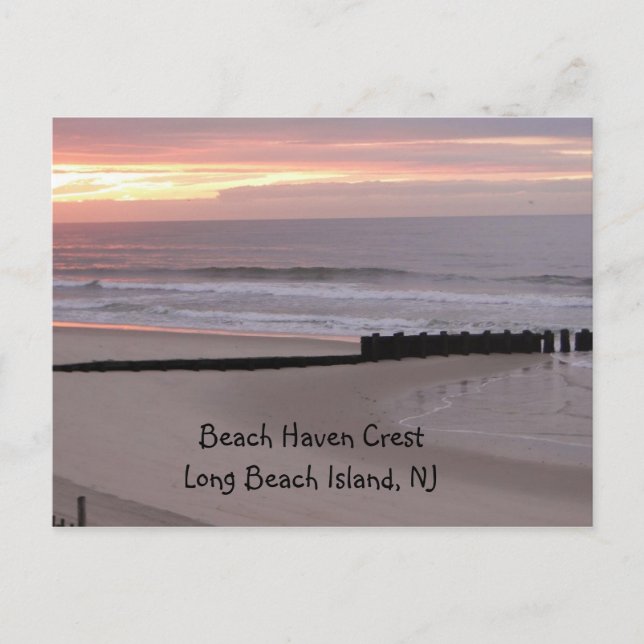 Sunrise at LBI Postcard (Front)