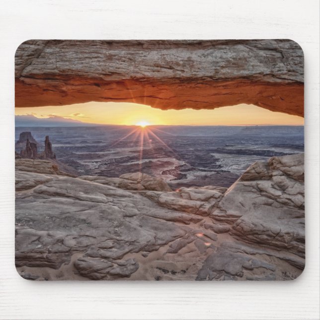Sunrise at Mesa Arch, Canyonlands National Park Mouse Pad (Front)