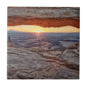 Sunrise at Mesa Arch, Canyonlands National Park Tile