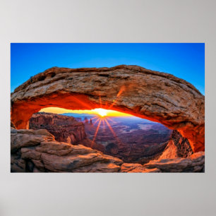 Sunrise at Mesa Arch Poster