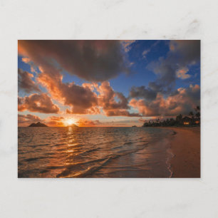 Sunrise At Mokulua Island Postcard