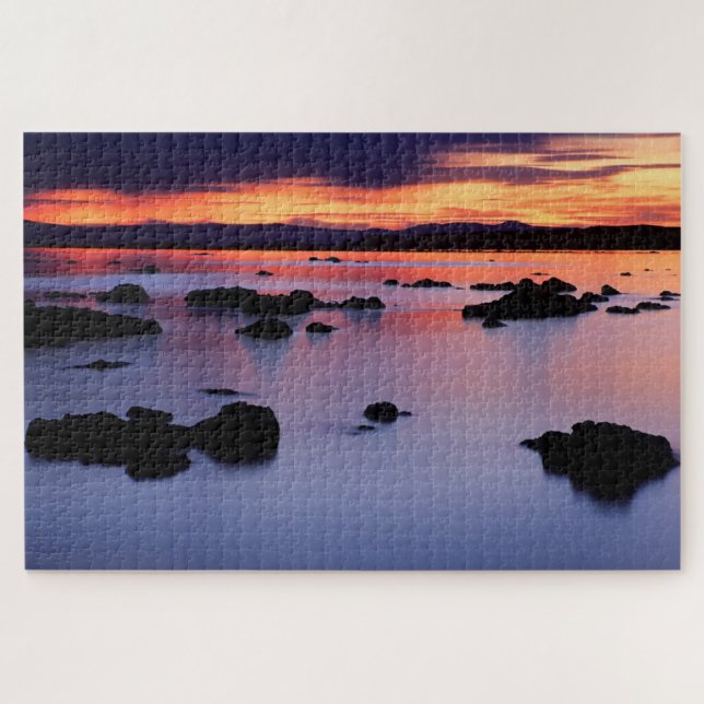 Sunrise at Mono Lake's Black Point Jigsaw Puzzle (Horizontal)
