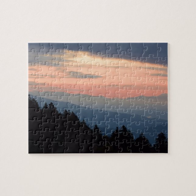Sunrise at Newfound Gap - Smoky Mountains - 8x10 Jigsaw Puzzle (Horizontal)