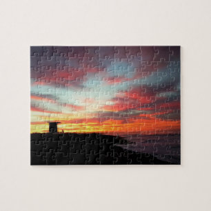 Sunrise at Newport Beach, CA Jigsaw Puzzle