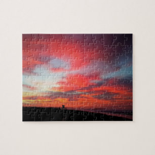 Sunrise at Newport Beach, CA Jigsaw Puzzle