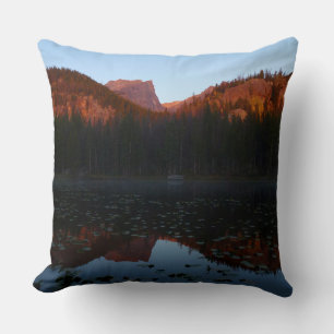 Sunrise at Nymph Lake I Throw Pillow