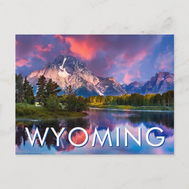 Sunrise at Oxbow Bend Postcard (Front)