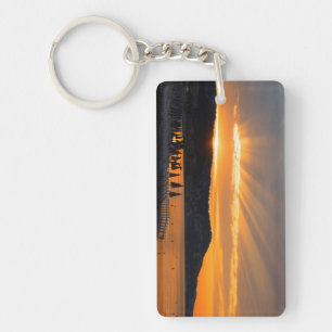 Sunrise At Promenade des Anglais Keychain