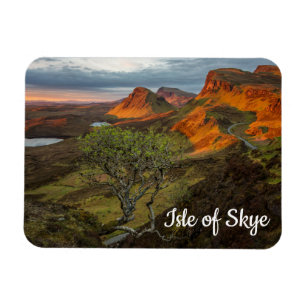 Sunrise at Quiraing mountains on Skye, Scotland Magnet
