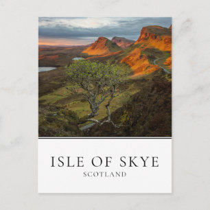 Sunrise at Quiraing mountains on Skye, Scotland Postcard