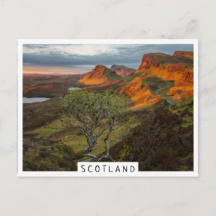 Sunrise at Quiraing mountains on Skye, Scotland Postcard