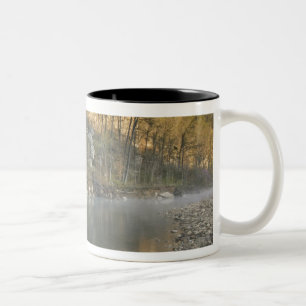 Sunrise at Roark Bluff, Steel Creek access, Two-Tone Coffee Mug