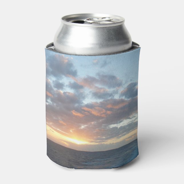 Sunrise at Sea I Pastel Seascape Can Cooler (Can Front)