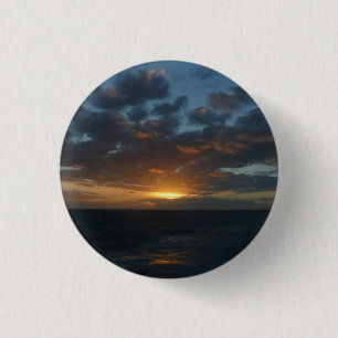 Sunrise at Sea II Ocean Seascape 1 Inch Round Button