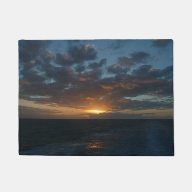 Sunrise at Sea II Ocean Seascape Doormat (Front)