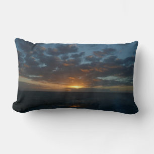 Sunrise at Sea II Ocean Seascape Lumbar Pillow