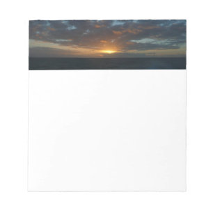Sunrise at Sea II Ocean Seascape Notepad
