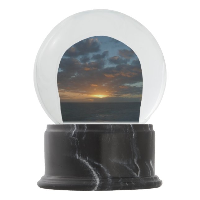 Sunrise at Sea II Snow Globe (Front)