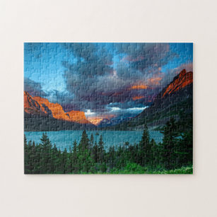 SunRise at St. Mary Lake Jigsaw Puzzle