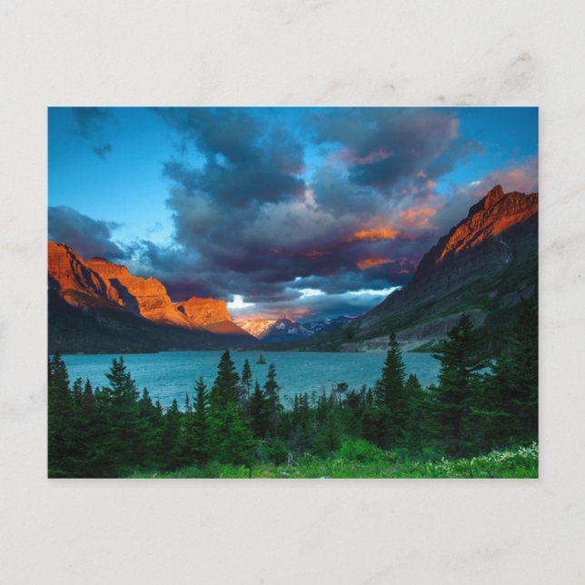 SunRise at St. Mary Lake Postcard (Front)