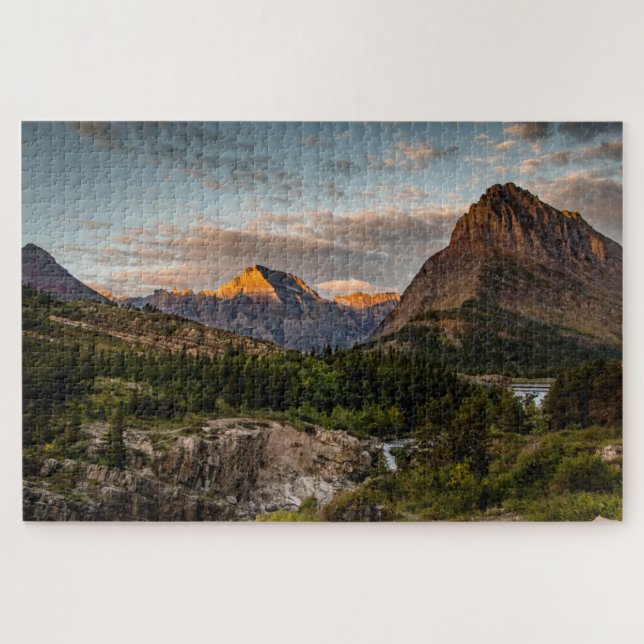 Sunrise at Swiftcurrent Lake Jigsaw Puzzle (Horizontal)