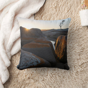 Sunrise at the Bay of Fires, Tasmania Throw Pillow