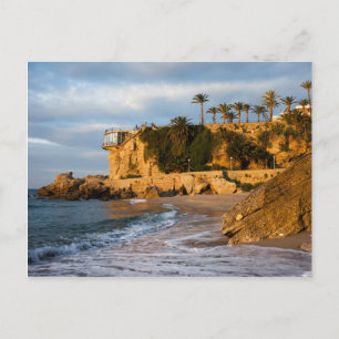 Sunrise at the Mediterranean Sea in Nerja Postcard