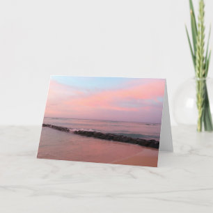 Sunrise at Waikiki Beach Card