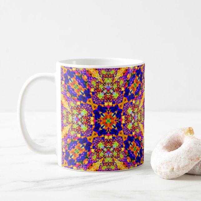 sunrise beach coffee cup (With Donut)
