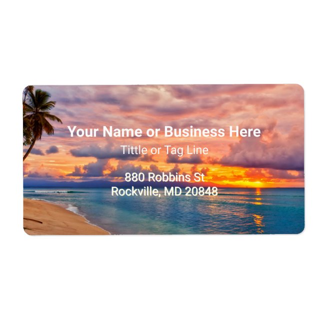 Sunrise Beach et Palm Trees Tropical (Devant)