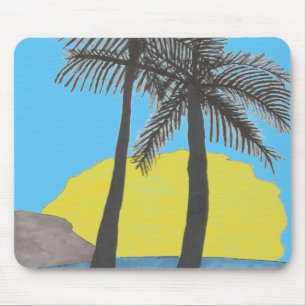 Sunrise Beach Scene Mouse Pad