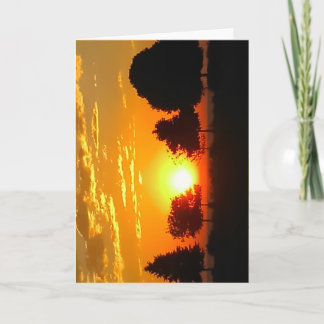 Sunrise blank greeting card
