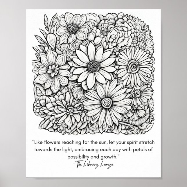 Sunrise Bloom: A Floral Symphony Poster (Front)