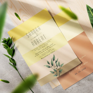 Sunrise Boho Terracotta Wedding Invitation