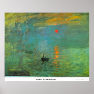 Sunrise by Claude Monet Poster