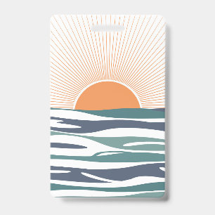 Sunrise by the sea badge