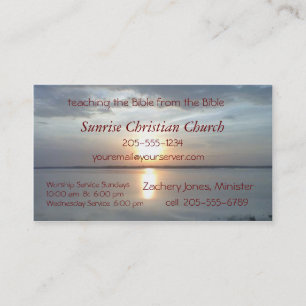 Sunrise Card2- customize Business Card