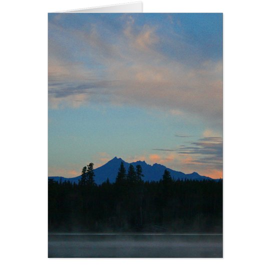 Sunrise Cascade Mountains Oregon Card