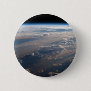 Sunrise Casts Long Shadows Over Philippine Sea 2 Inch Round Button