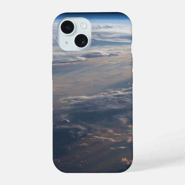 Sunrise Casts Long Shadows Over Philippine Sea iPhone 15 Case (Back)