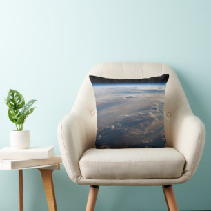 Sunrise Casts Long Shadows Over Philippine Sea Throw Pillow