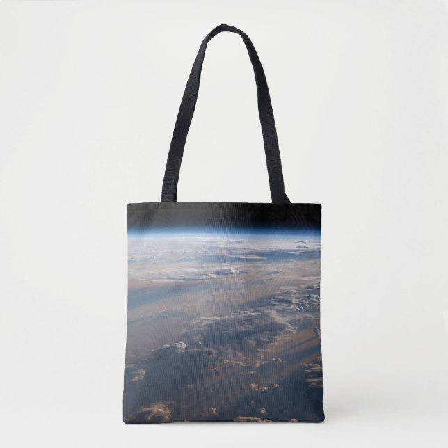 Sunrise Casts Long Shadows Over Philippine Sea Tote Bag (Front)