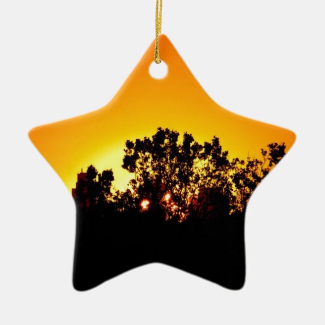 Sunrise Ceramic Ornament (Front)