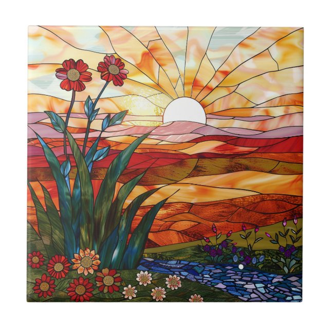 Sunrise Ceramic Tile (Front)