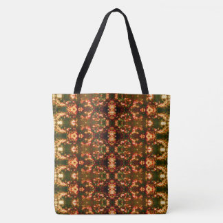 Sunrise Christmas Lights Pattern 8 Bright Large Tote Bag