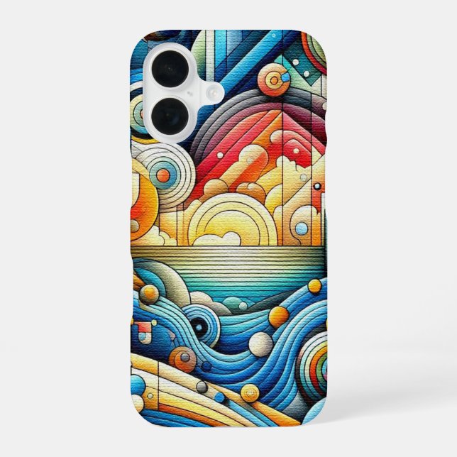 Sunrise City  iPhone 16 Case (Back)